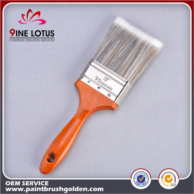 High Quality Spiralism Pet Material Head with Red Wooden Handle Paint Brush