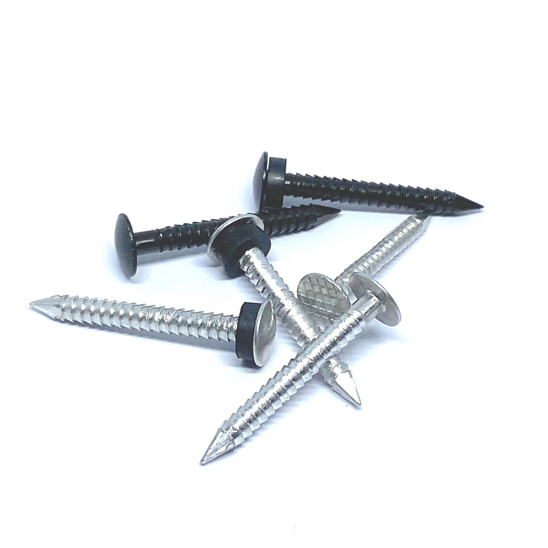 Flat Head Ring Shank Aluminium Roofing Nails with Soft Material