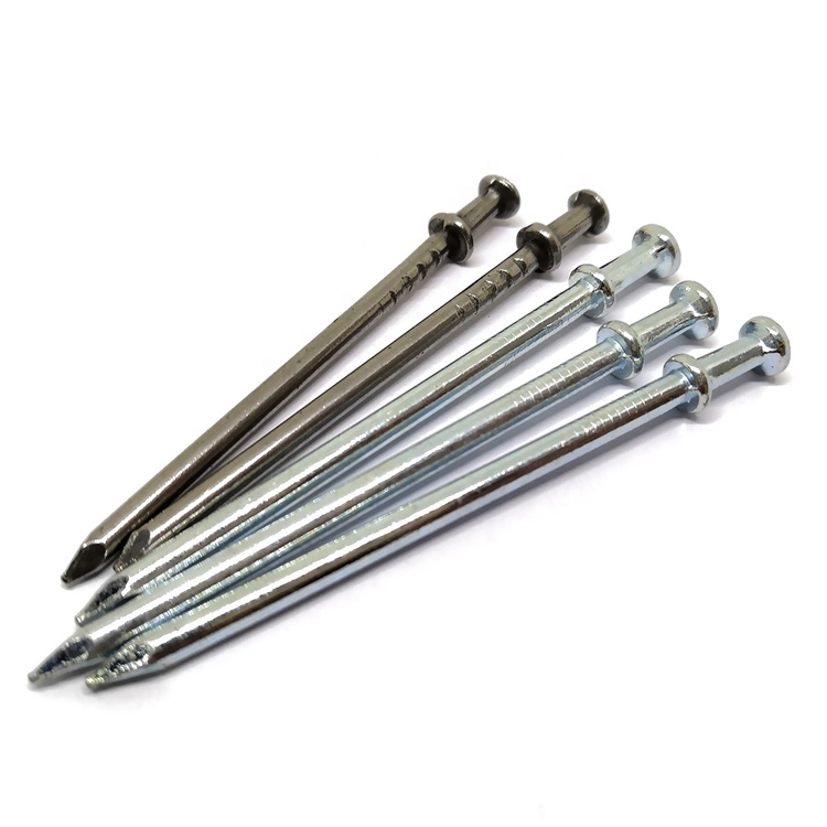 3" 4" Polished Duplex Double Head Nails with Smooth Shanks