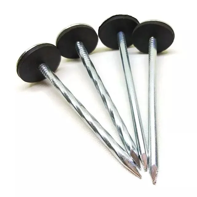 China Factory 2-1/2 Inch 3 Inch Umbrella Head Roofing Nails/Corrugated Nails Galvanized Twisted Shank