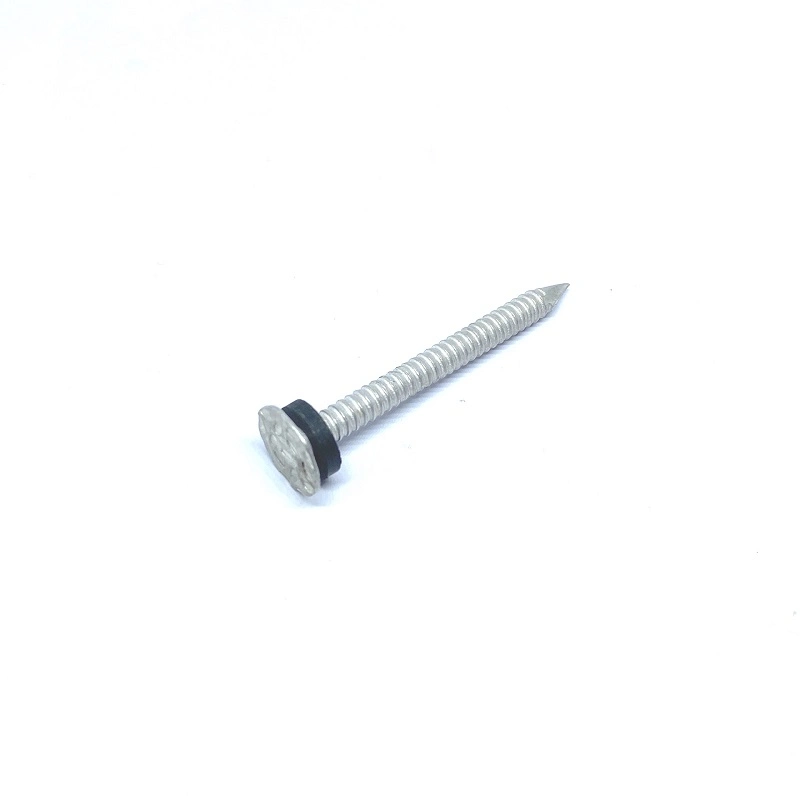 Flat Head Ring Shank Aluminium Roofing Nails with Soft Material