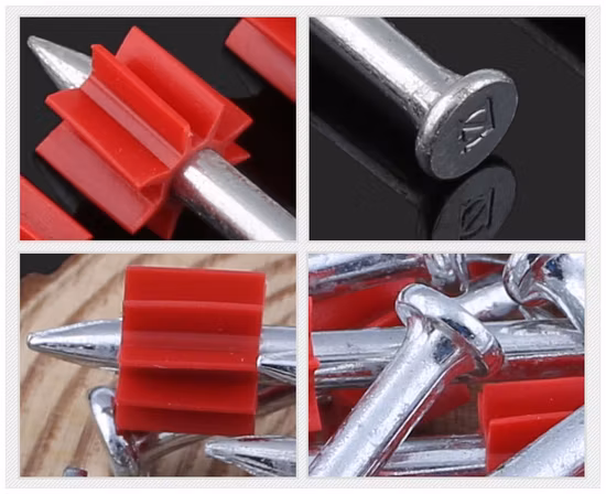 Pinos de acionamento de armas de tiro de unhas de tiro de armas pregos de tiro de armas de fogo