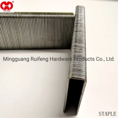 Ruifeng Industry 16ga N Series Grampo Galvanizado, Coroa 0,42, Paletes de Madeira Coalltaed Nail em Anhui.